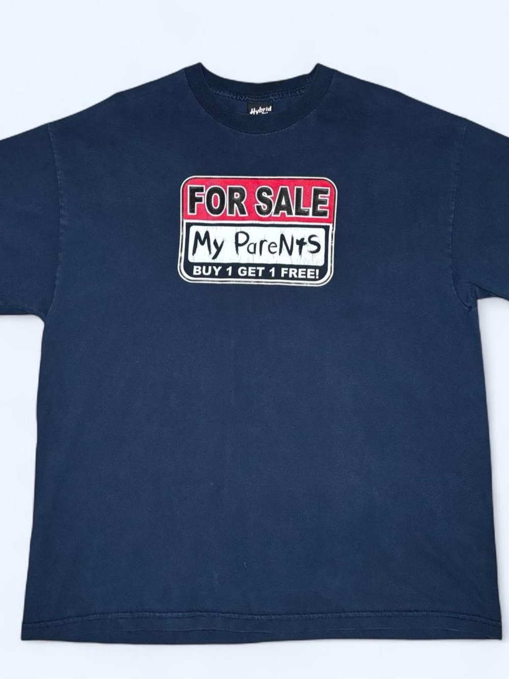 Y2K Hybrid Tees “For Sale My Parents Buy 1 Get 1 Free” Graphic T-Shirt